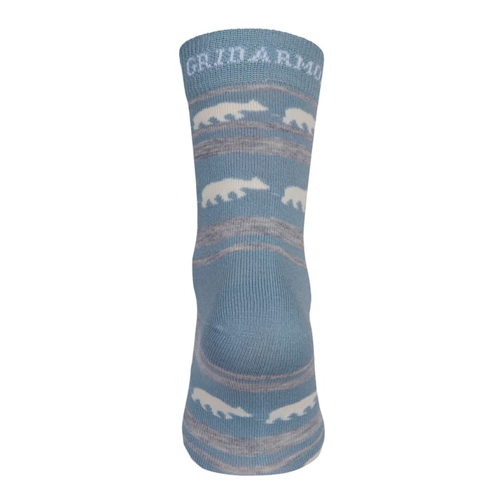 Gridarmor Striped Bear Merino Socks Blue Shadow Gridarmor