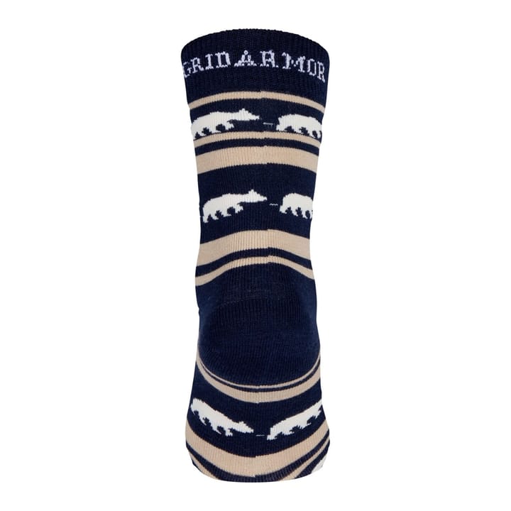 Gridarmor Striped Bear Merino Socks Navy Blazer Gridarmor