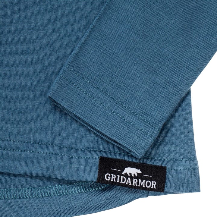 Gridarmor Ulvik Wool Top Kids Indian Teal Gridarmor