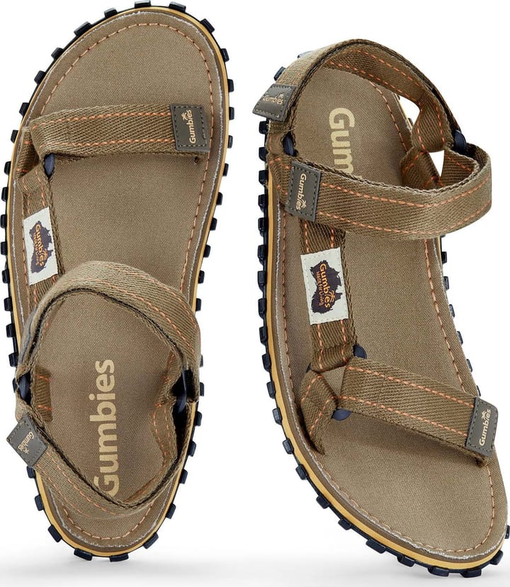 Gumbies Unisex Tracker Sandals Khaki Gumbies