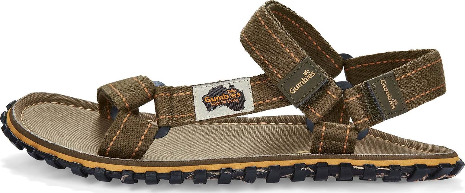 Gumbies Unisex Tracker Sandals Khaki