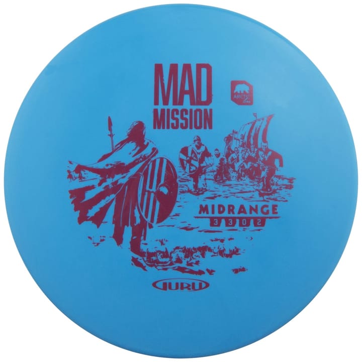Guru Arctic Line Midrange Mad Mission, 150-165g Blue Guru Disc Golf