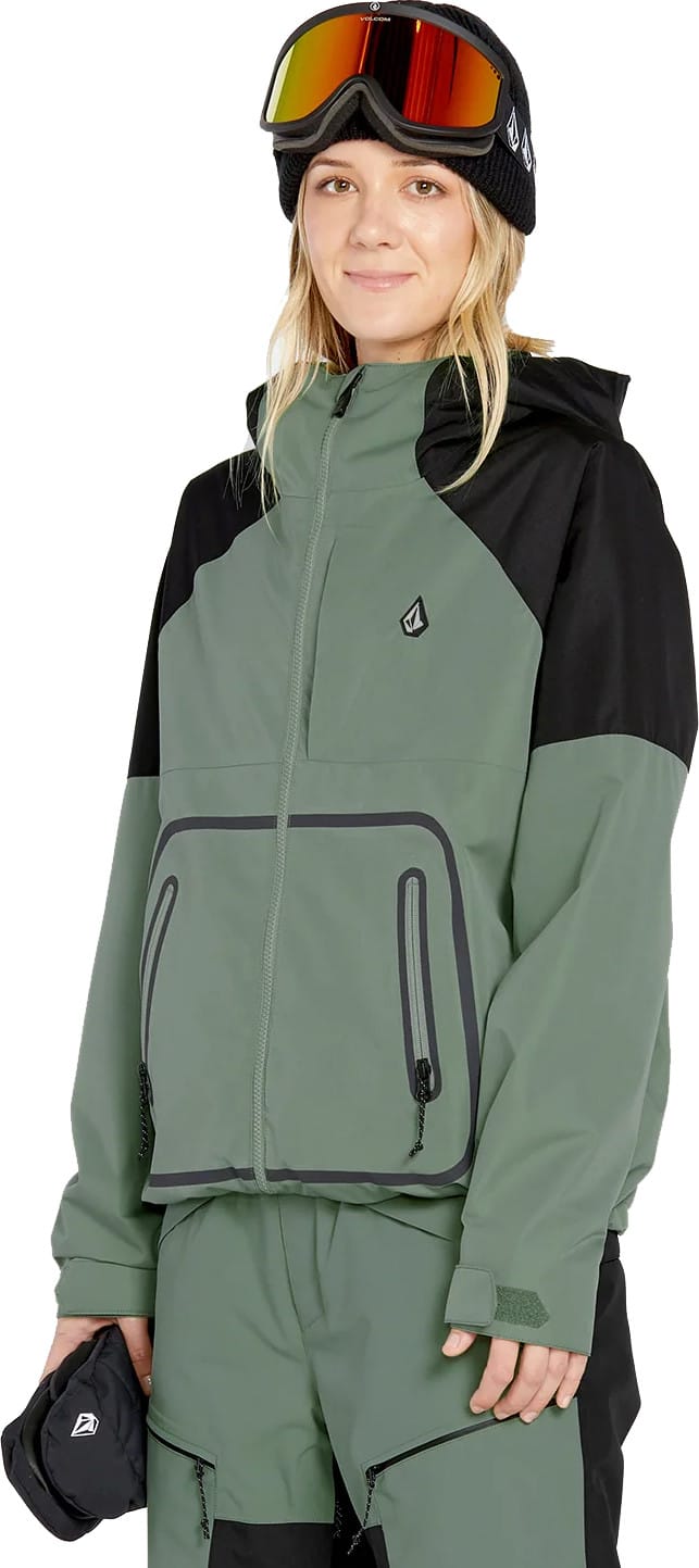 Volcom Women's Revna 20K Shell Jacket Lichen Green Volcom