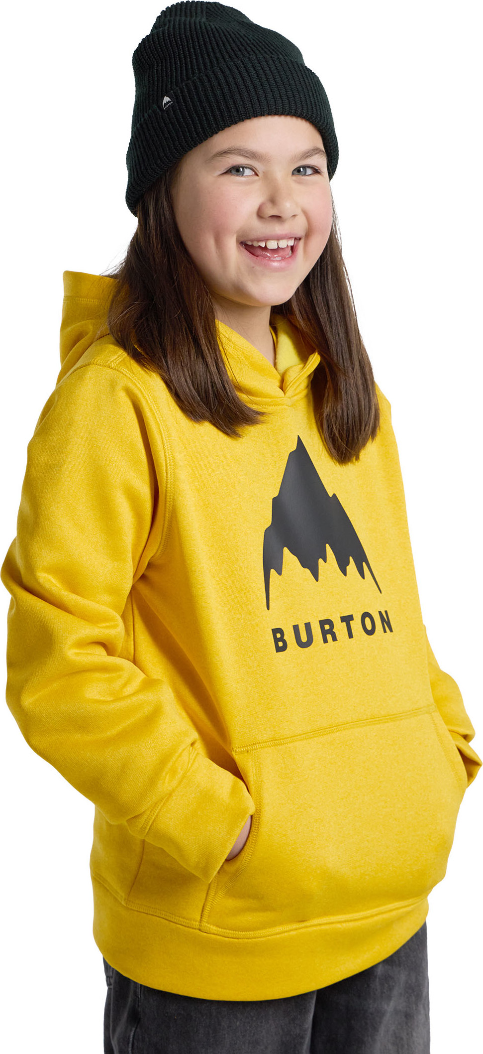Burton Kids Oak Pullover Goldenrod Heather Långärmade vardagströjor XL