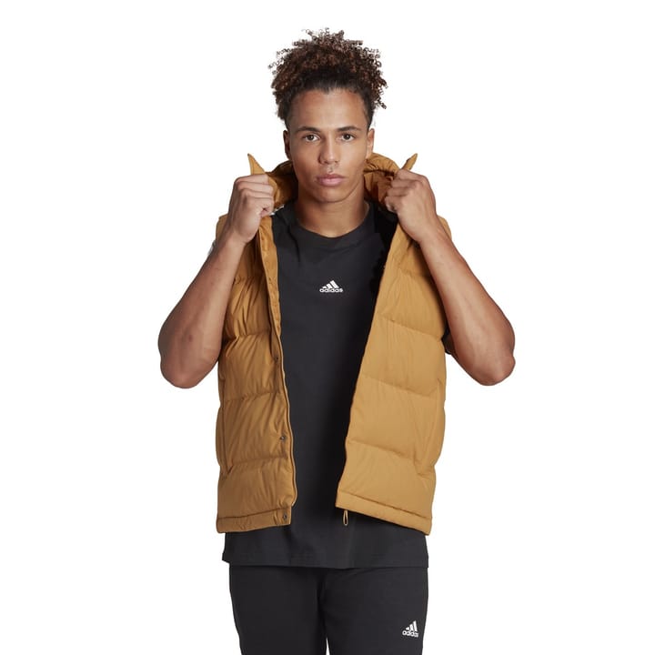 Adidas Men's Helionic Hooded Down Vest Mesa Adidas Adidas Men's Helionic Hooded Down Vest Mesa Adidas