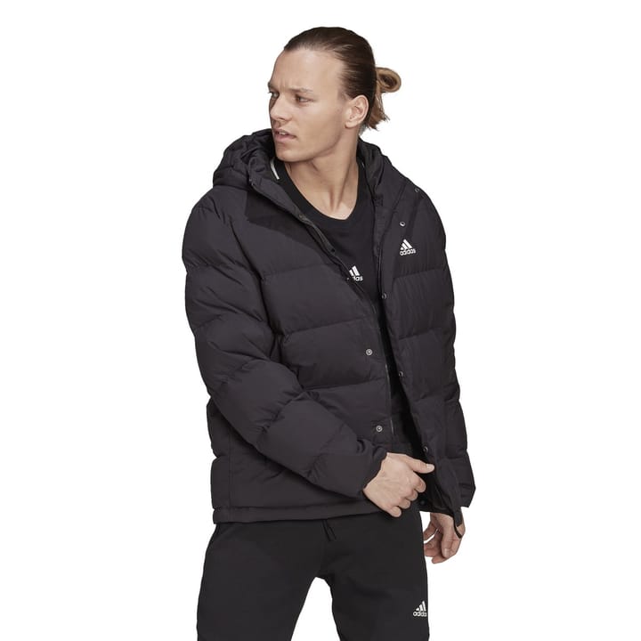Adidas Men's Helionic Hooded Down Jacket Black Adidas Adidas Men's Helionic Hooded Down Jacket Black Adidas