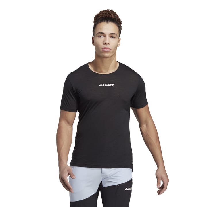 Adidas Men's Terrex Agravic Pro Wool Trail Running T-Shirt Black Adidas