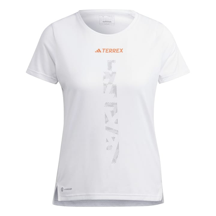 Women's Terrex Agravic Trail Running T-Shirt WHITE Adidas