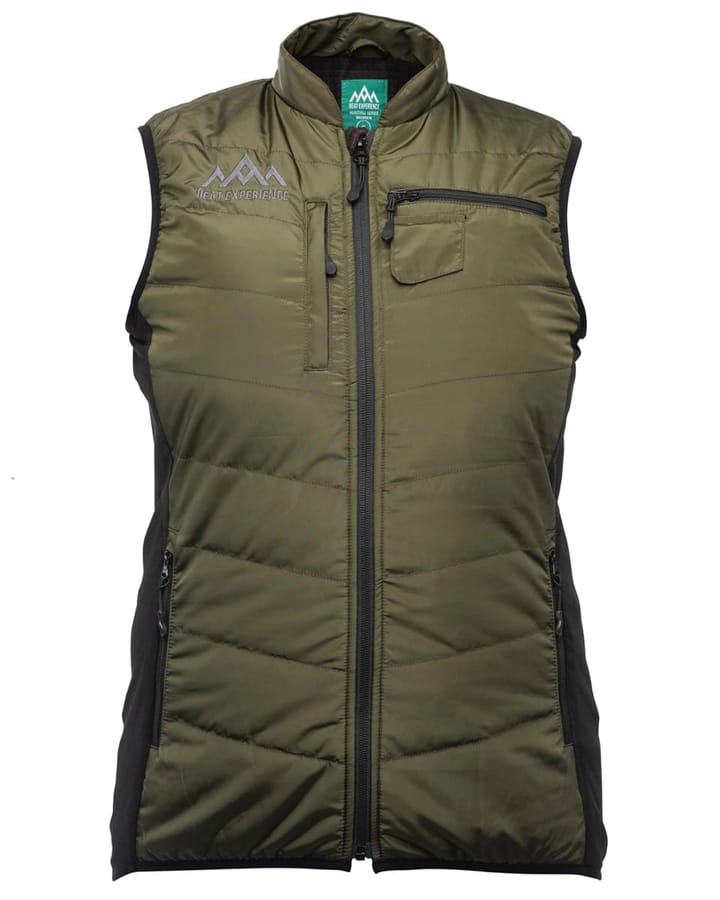 Heat Experience Heated Hunting Vest Dame Green Heat Experience