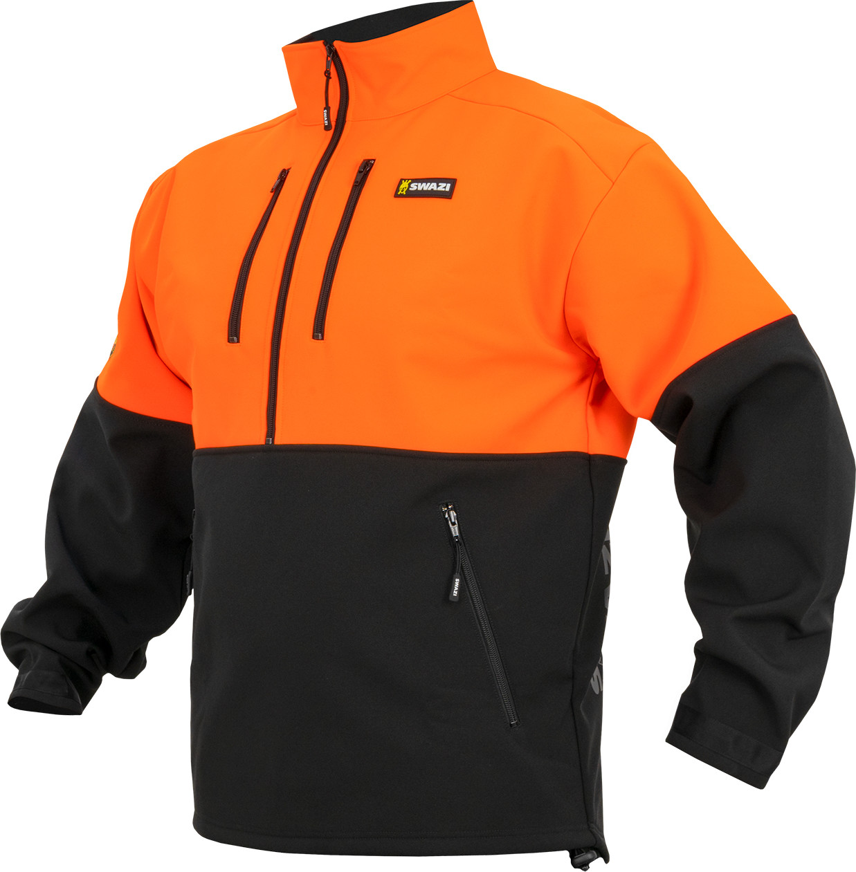 Swazi Men's Hi-Vis Windcheetah Blaze/ Black Pitkähihaiset paidat M