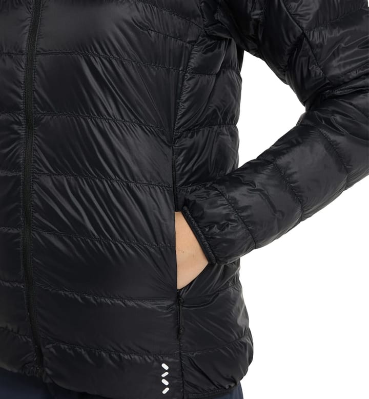 Women's L.I.M Down Hood True Black Haglöfs