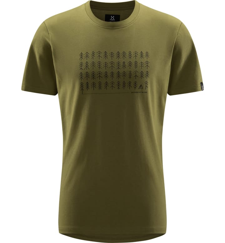 Haglöfs Outsider By Nature Print Tee Men Olive Green Haglöfs