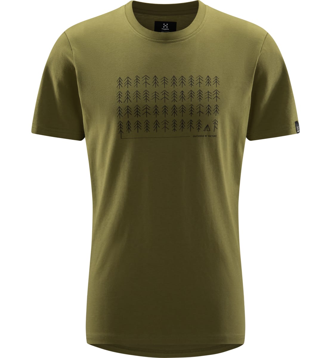 Haglöfs Outsider By Nature Print Tee Men Olive Green