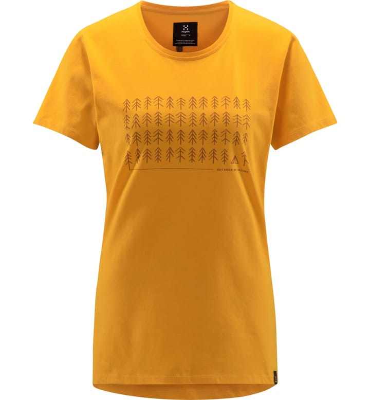 Haglöfs Outsider By Nature Print Tee Women Sunny Yellow Haglöfs