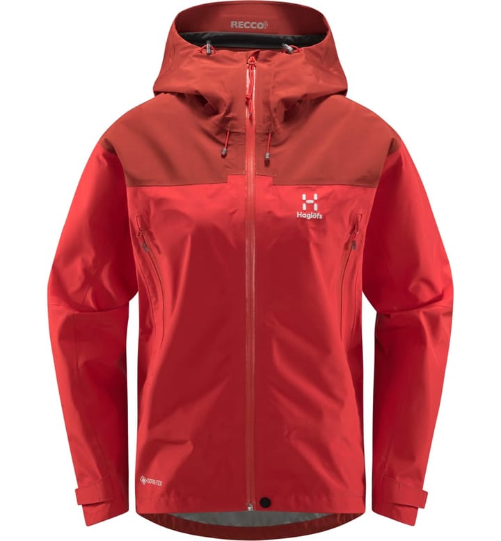 Haglöfs Roc Flash Gtx Jacket Women Poppy Red/Corrosion Haglöfs