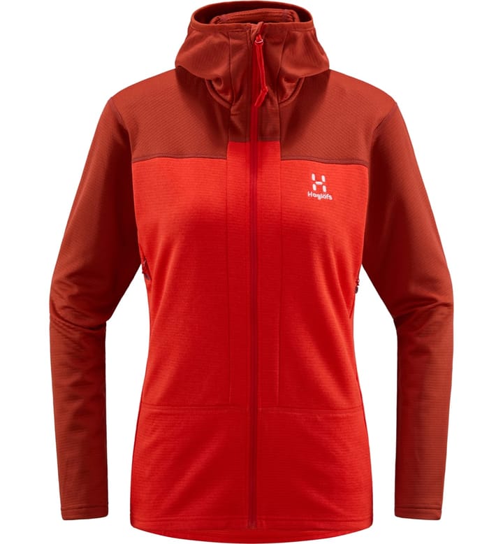 Haglöfs Roc Flash Mid Hood Women Corrosion/Poppy red Haglöfs