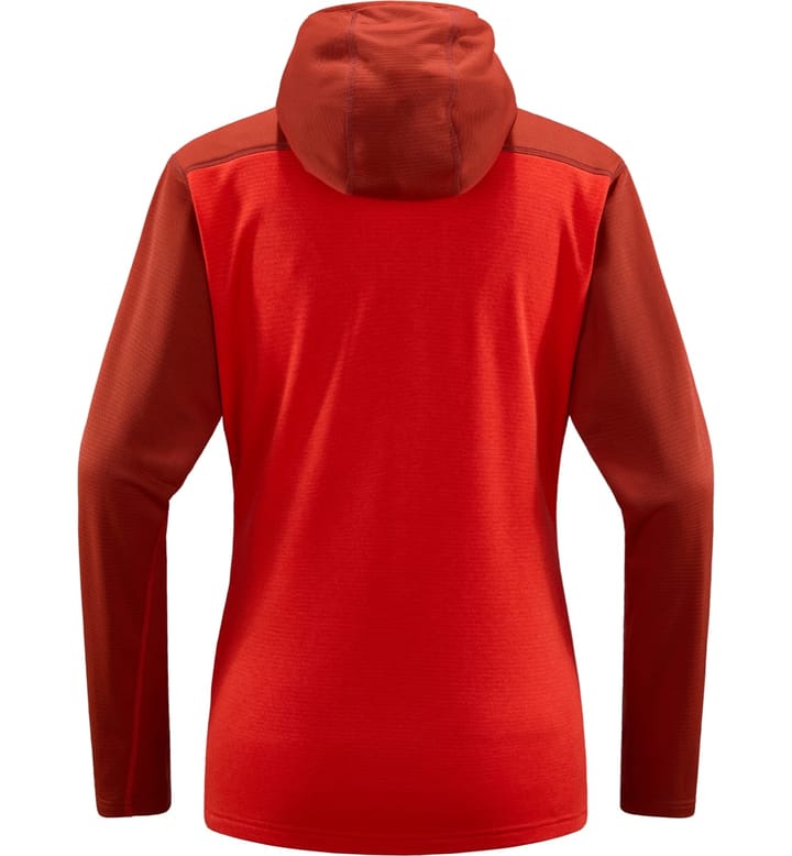 Haglöfs Roc Flash Mid Hood Women Corrosion/Poppy red Haglöfs