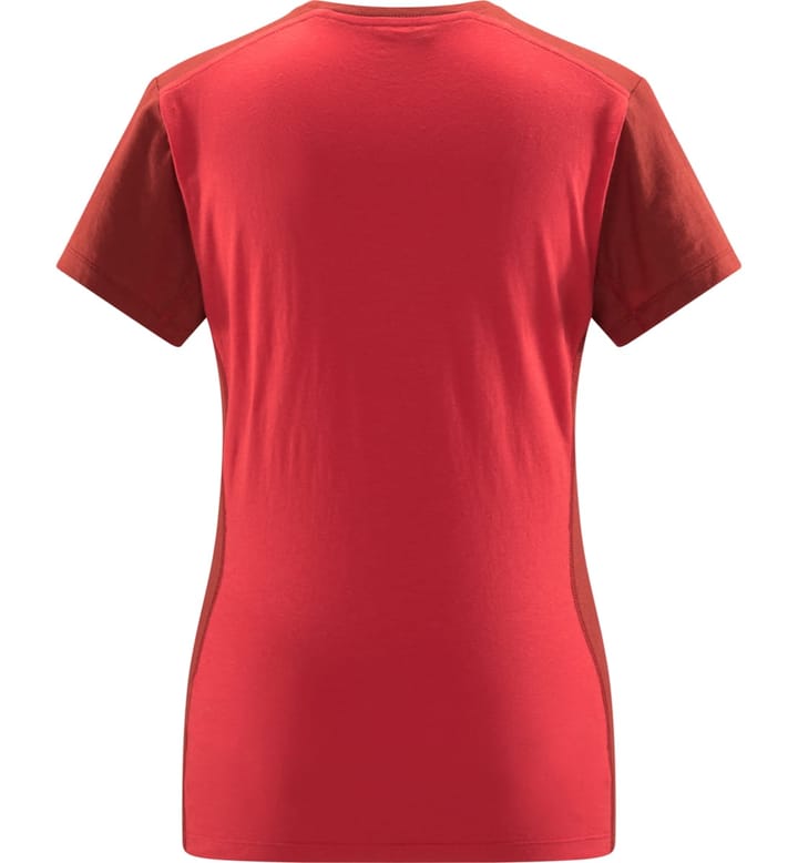 Haglöfs Roc Grip Tee Women Poppy red/Corrosion Haglöfs