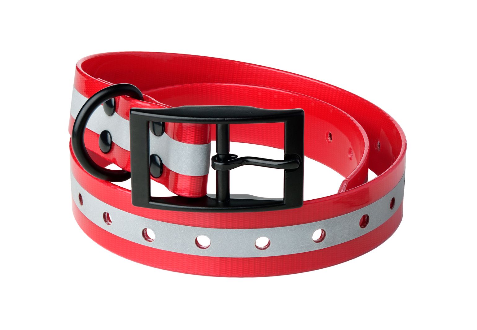 Lafayette Dog Collar Reflective Red