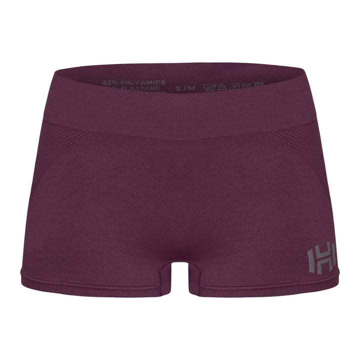 Hellner Women's Jertta Seamless Boxers Grape Wine Hellner