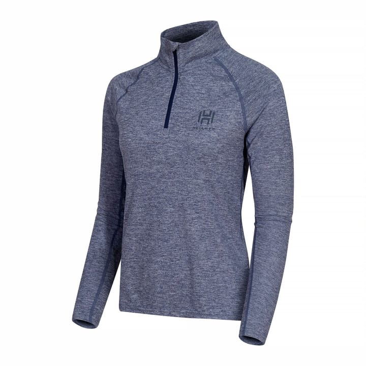 Hellner Nunis Halfzip Ls Tee Wmn Dress Blue Melange Hellner Hellner Nunis Halfzip Ls Tee Wmn Dress Blue Melange Hellner