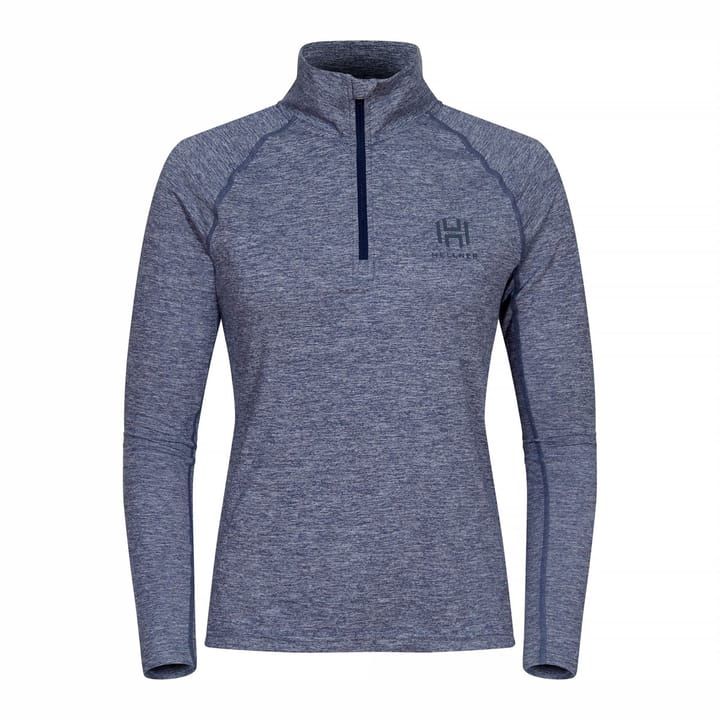 Hellner Nunis Halfzip Ls Tee Wmn Dress Blue Melange Hellner Hellner Nunis Halfzip Ls Tee Wmn Dress Blue Melange Hellner