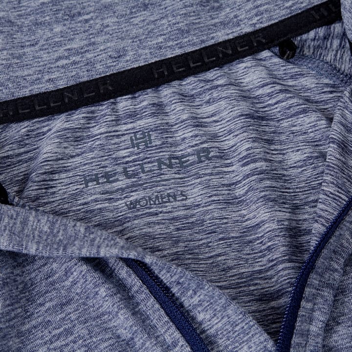 Hellner Nunis Halfzip Ls Tee Wmn Dress Blue Melange Hellner Hellner Nunis Halfzip Ls Tee Wmn Dress Blue Melange Hellner