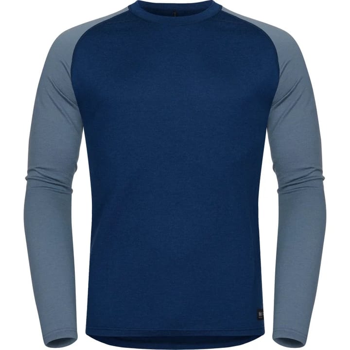 Hellner Wool Warm Base Layer LS Men Dress Blue/Flint Stone Hellner Hellner Wool Warm Base Layer LS Men Dress Blue/Flint Stone Hellner