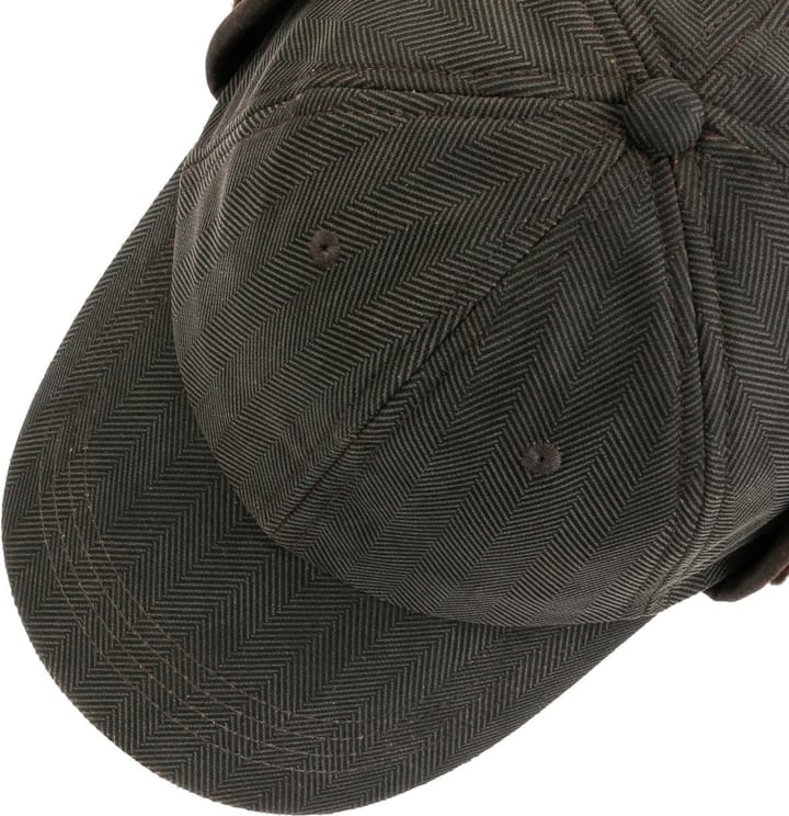 Stetson Herringbone Cap with Ear Flaps Mud-Black Stetson