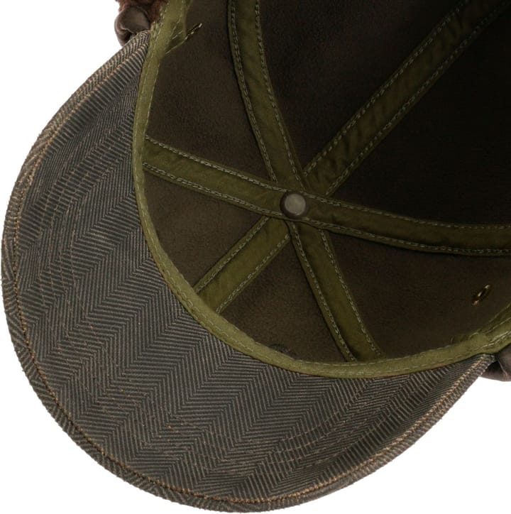 Stetson Herringbone Cap with Ear Flaps Mud-Black Stetson