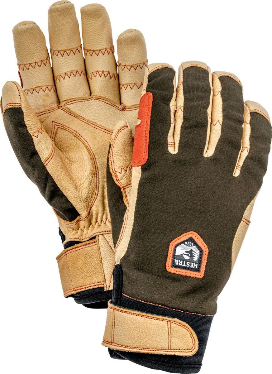 Hestra Ergo Grip Active - 5 Finger Dark Forest/Naturbrun