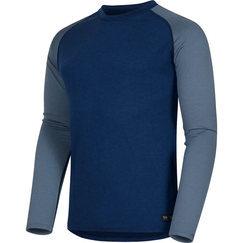Hellner Wool Warm Base Layer Ls Men Dress Blue/Flint Stone