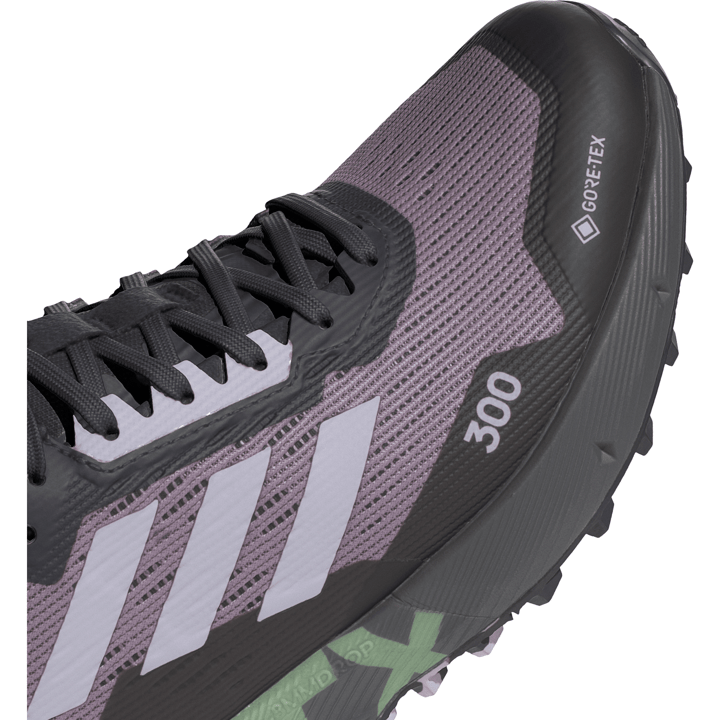 Adidas Women's Terrex Agravic Flow 2.0 GORE-TEX Trail Running Shoes Preloved Fig/Silver Dawn/Semi Green Spark Adidas