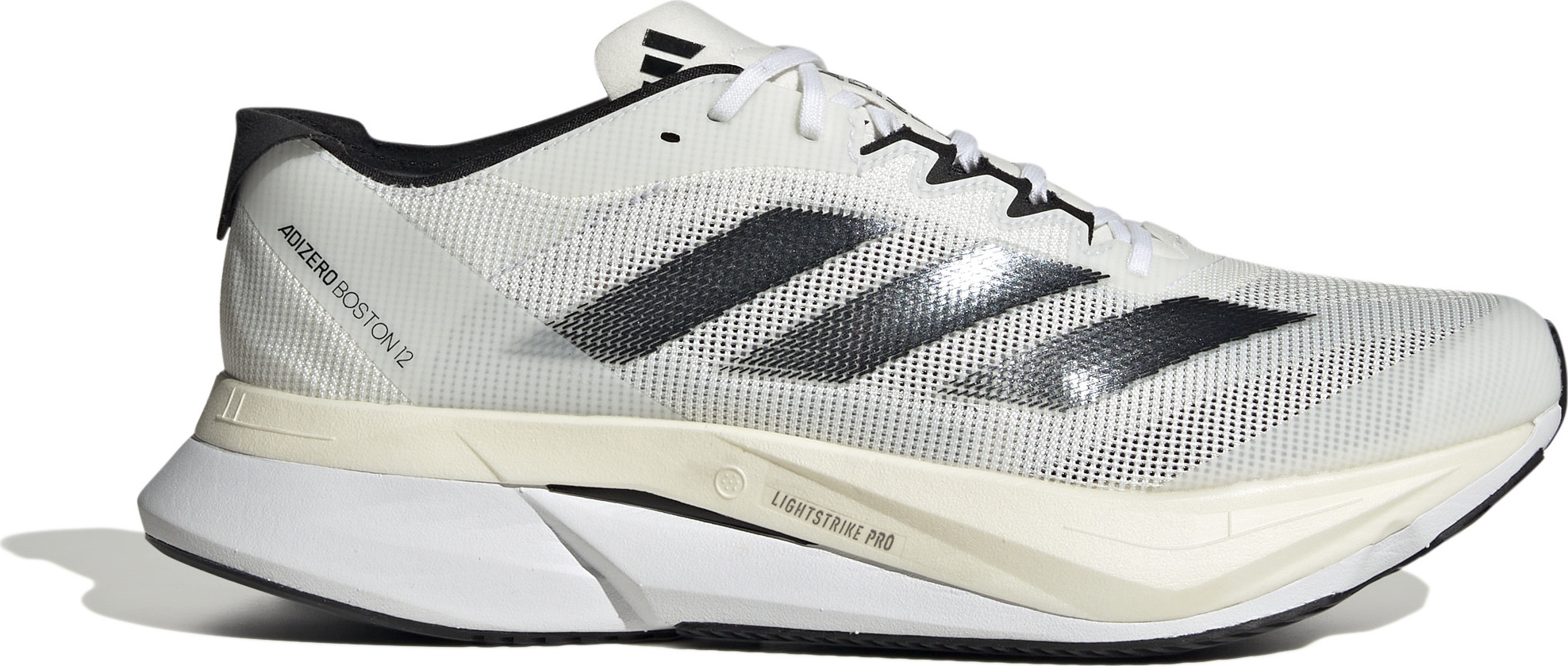 Adidas Men's Adizero Boston 12 Grey/Core Black/White Träningsskor 42