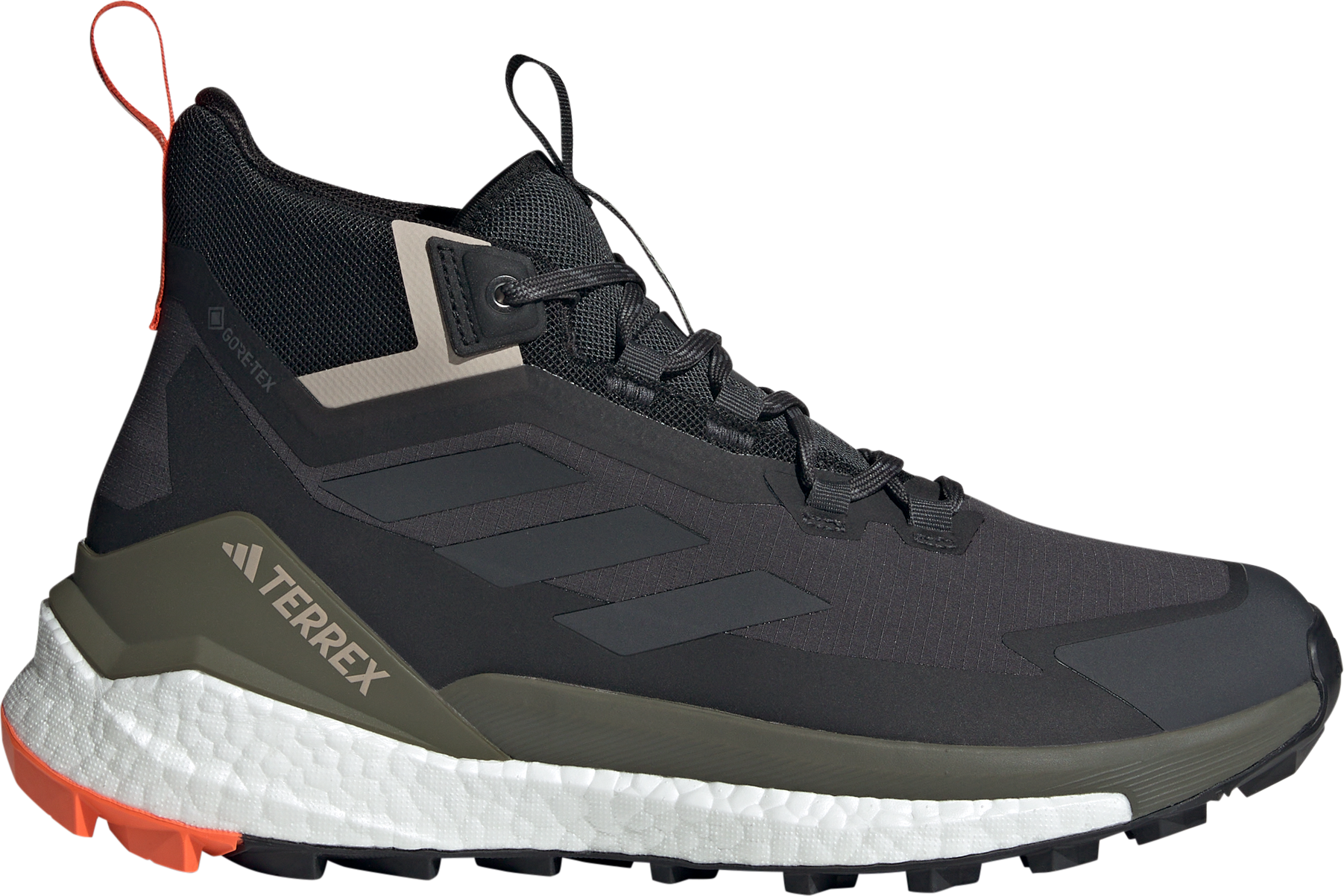 Adidas Men’s Terrex Free Hiker GORE-TEX Hiking Shoes 2.0 Carbon/Grey Six/Core Black