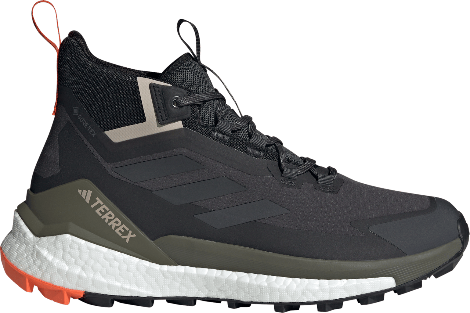 Adidas Men's Terrex Free Hiker GORE-TEX Hiking Shoes 2.0 Carbon/Grey Six/Core Black