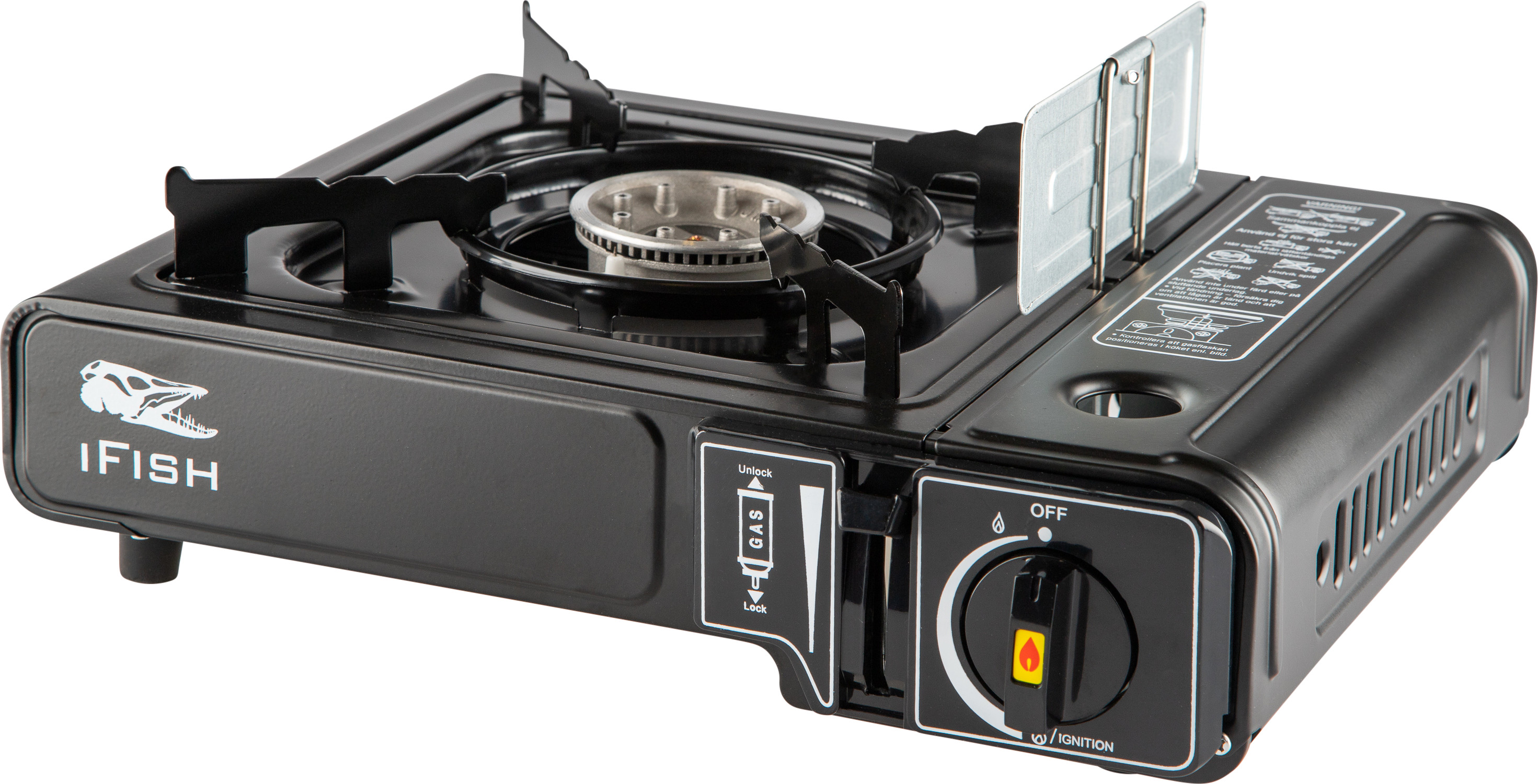 iFish Cook'n Go Gas Stove Black Retkiruokailu One Color 0