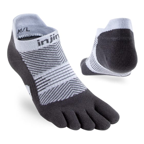 Injinji Sokk W Run Lightweight No-Show Gray Injinji Injinji Sokk W Run Lightweight No-Show Gray Injinji