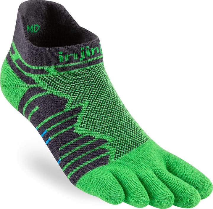 Injinji Men's Ultra Run No-Show Emerald Injinji