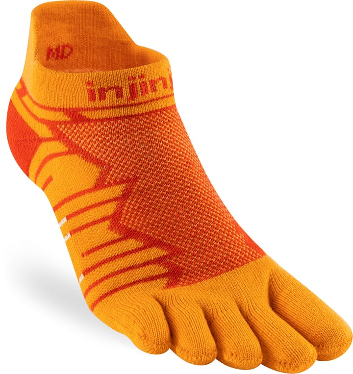 Injinji Men's Ultra Run No-Show Desert Orange Injinji