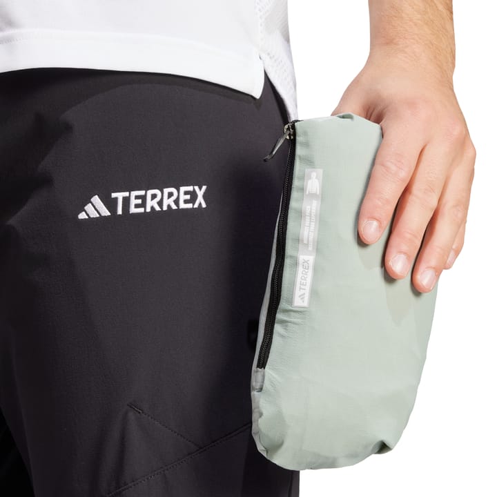Adidas Men's Terrex Xperior 2.5L Light RAIN.RDY Jacket Silver Green Adidas