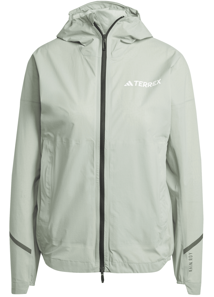 Adidas Women's Terrex Xperior 2.5L Light RAIN.RDY Jacket Silver Green Adidas