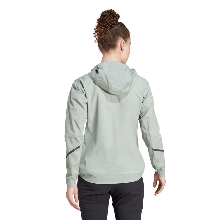 Adidas Women's Terrex Xperior 2.5L Light RAIN.RDY Jacket Silver Green Adidas