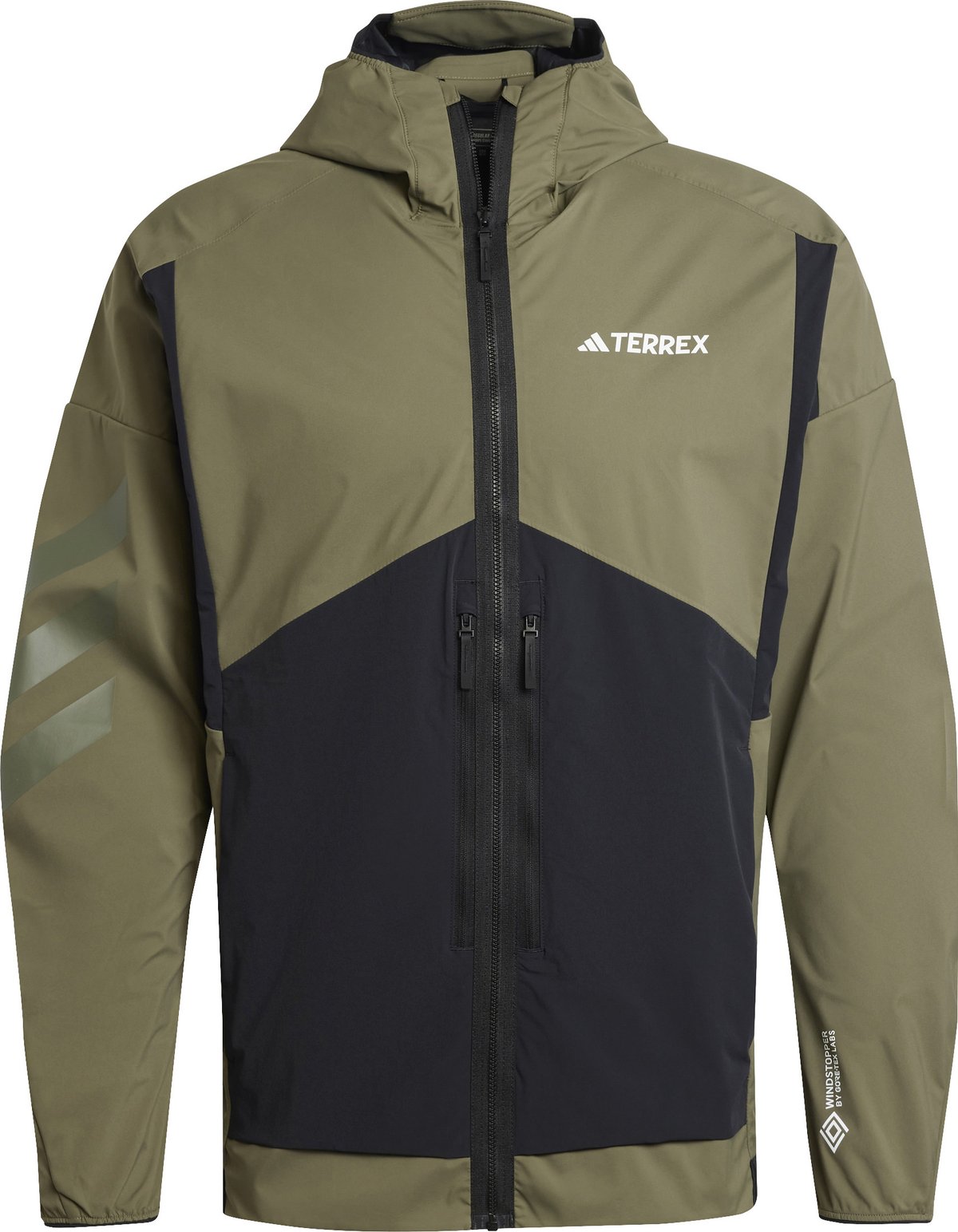 Adidas Men's Terrex Xperior 2L Lined RAIN.RDY Anorak Olistr/Black