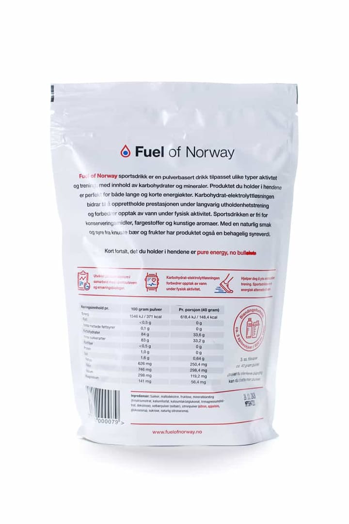 Fuel Of Norway Sportsdrikke Solbær 0,5kg Fuel of Norway