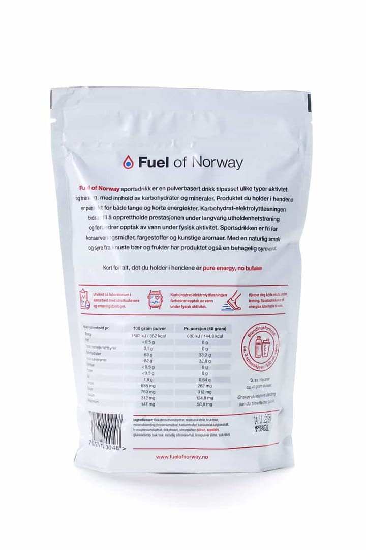 Fuel of Norway Sportsdrikke White Fuel of Norway