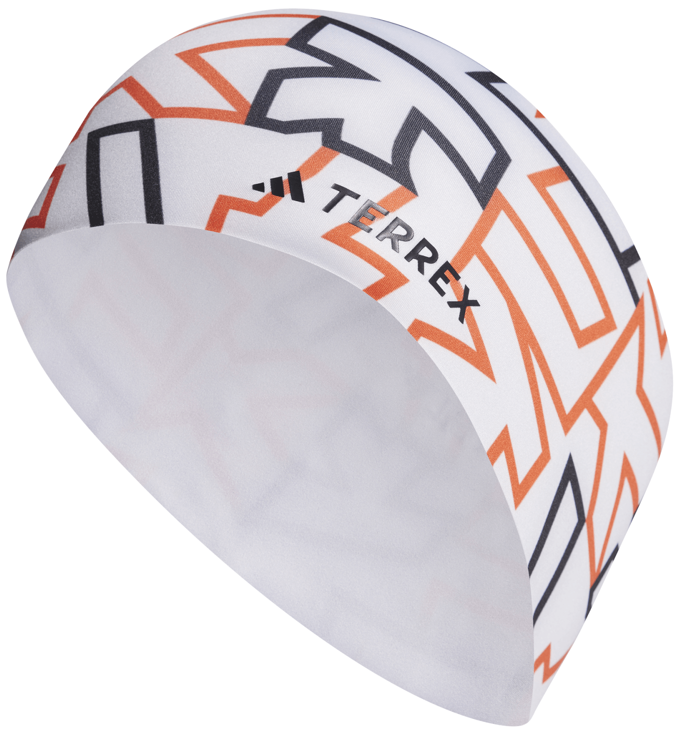 Adidas Terrex Aeroready Graphic Headband White/Semi Impact Orange/Black