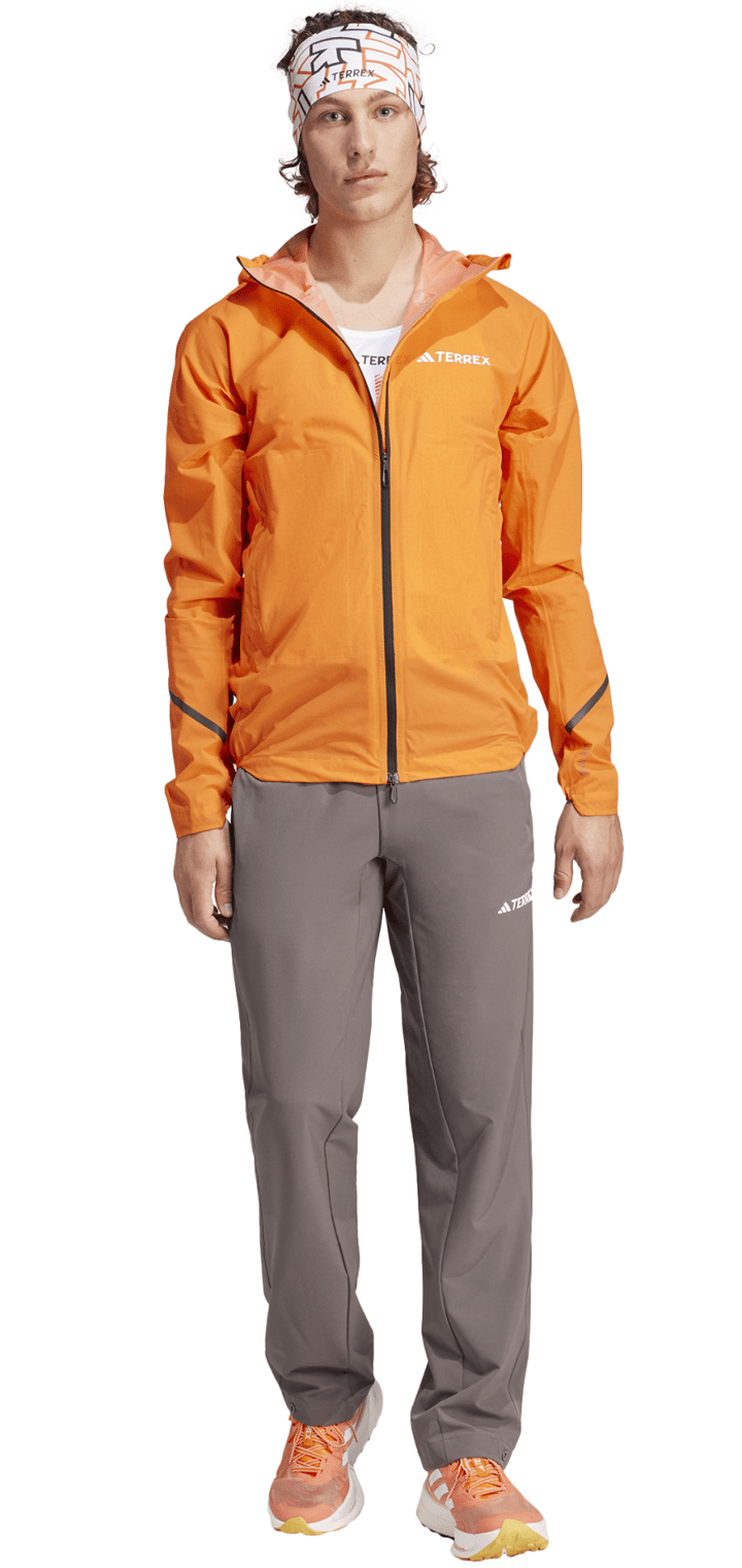 Adidas Men's Terrex Xperior 2.5L Light RAIN.RDY Jacket Semi Impact Orange Adidas