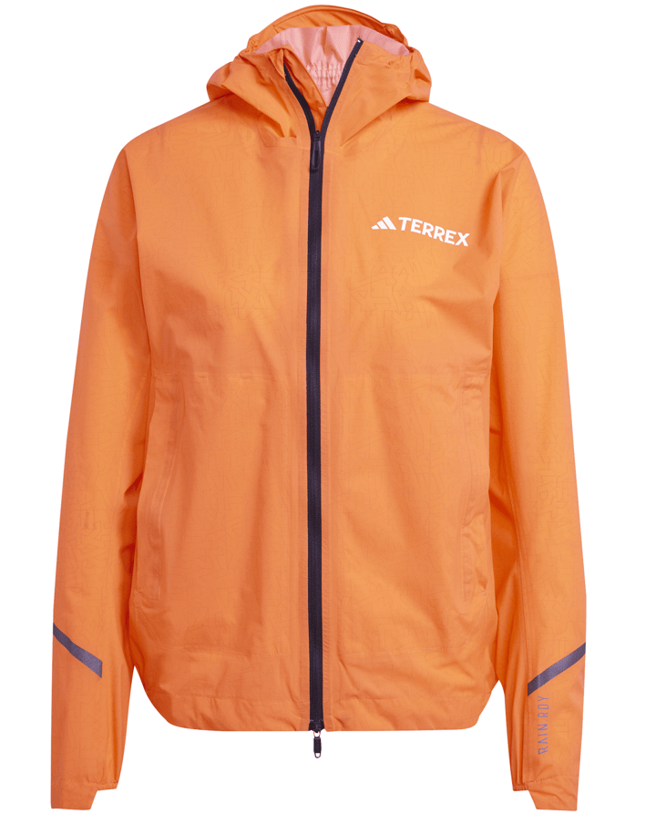Adidas Women's Terrex Xperior 2.5L Light RAIN.RDY Jacket Semi Impact Orange Adidas
