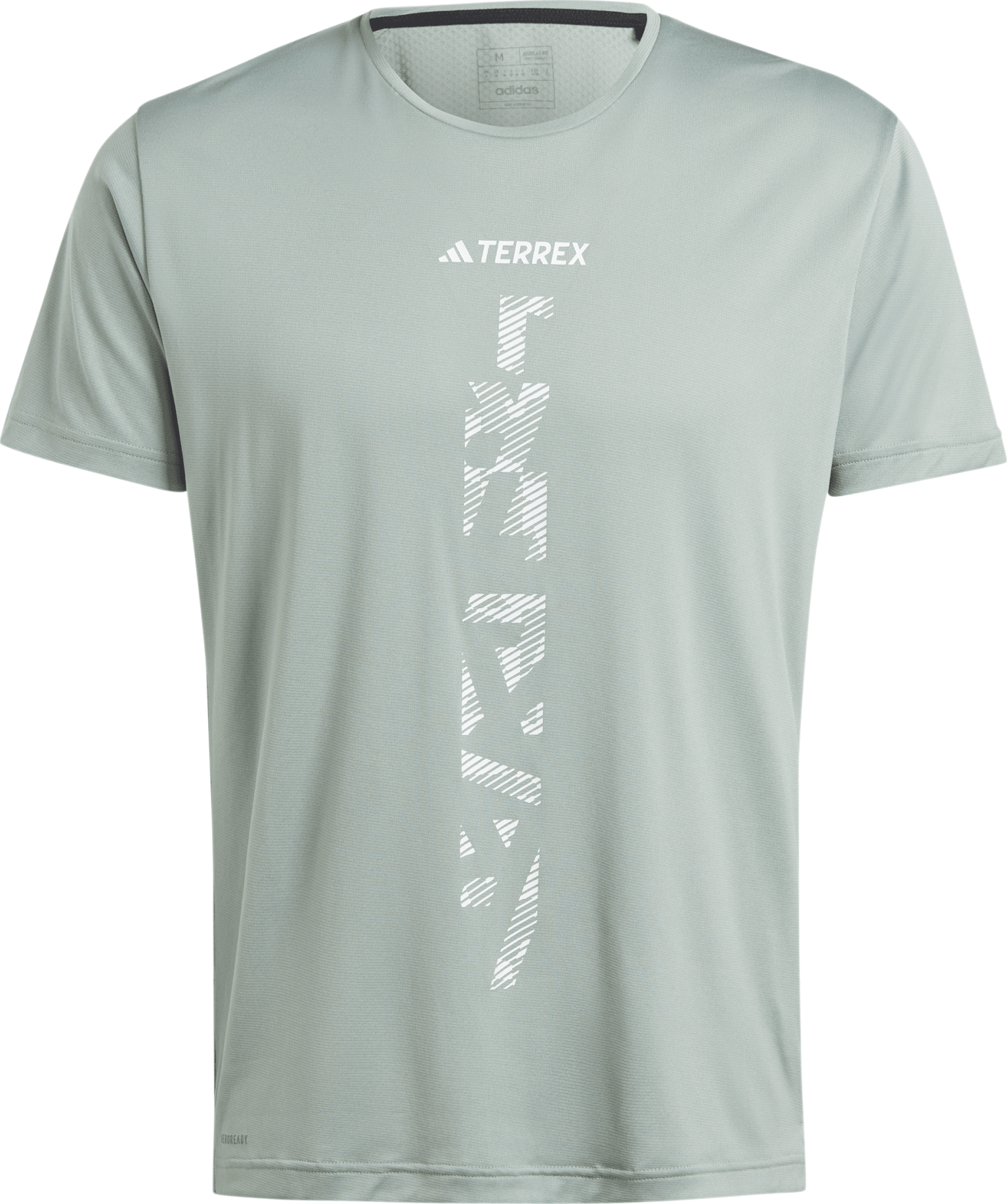 Adidas Men's Terrex Agravic Trail Running T-Shirt Silver Green